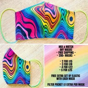 Face Mask ~ 100% Cotton ~ Elastic String